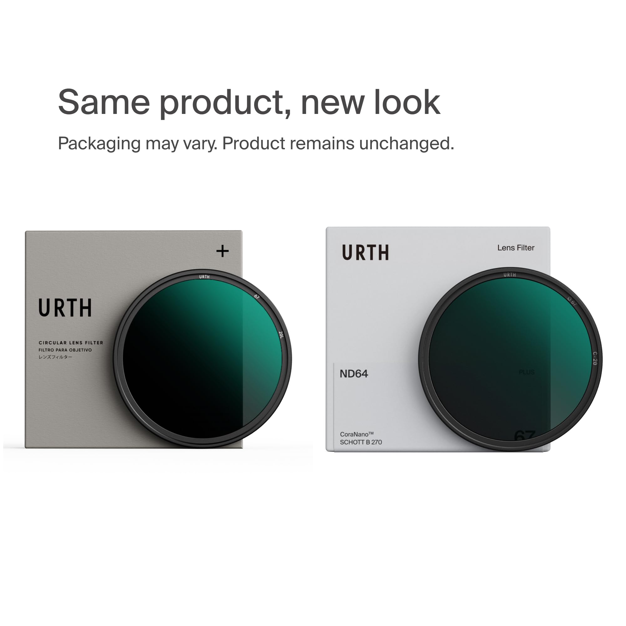 Urth 52 mm Filtro ND64 (6 Stop) per Obiettivo (Plus) - Nano Rivestimento 20 Strati, Filtro per Fotocamera in Vetro Ottico HD, Densità Neutra per Fotocamera