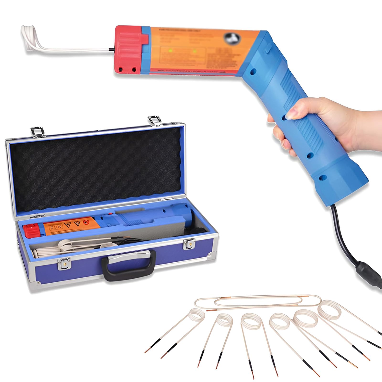 Strumento di riscaldamento a induzione, strumento magnetico senza fiamma, per bulloni e dadi arrugginiti, strumento portatile di riparazione automobilistica per garage e officina