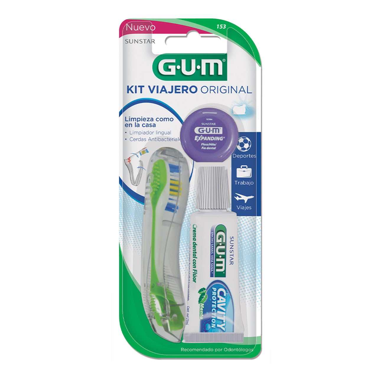 GUM Dental Floss Kit, 1 Count, Adult, Disposable, Dental Care, Oral Hygiene