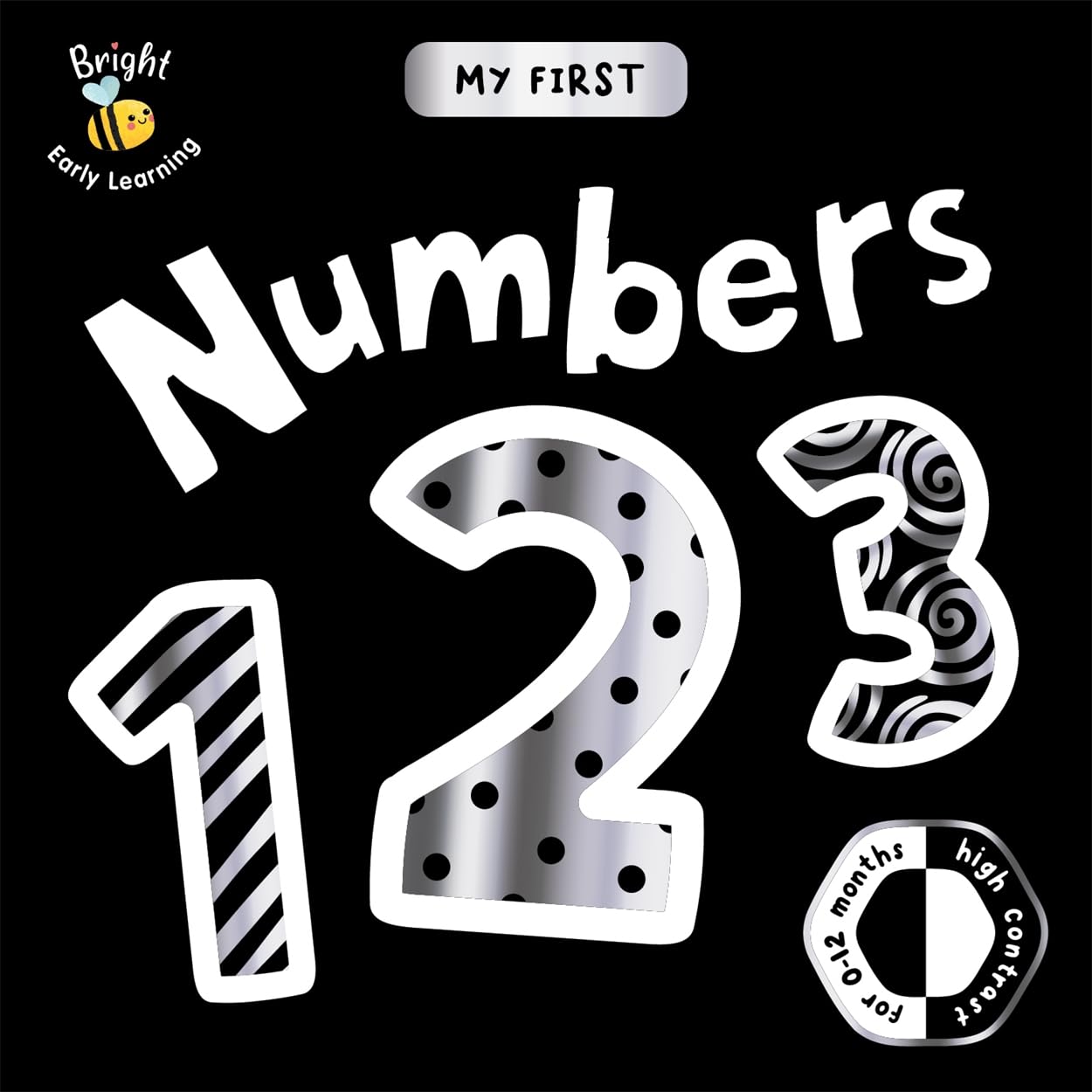 My First Numbers (Black and white board book for babies’ cognitive development)