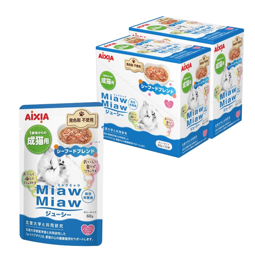 Amazon.co.jp: ミャウミャウ (MiawMiaw) ジューシー シーフード