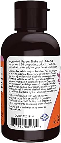 Miniatura 3 de NOW Suplementos, Melatonina líquida, 3 mg por porción, rápida absorción y gran sabor, 2 onzas