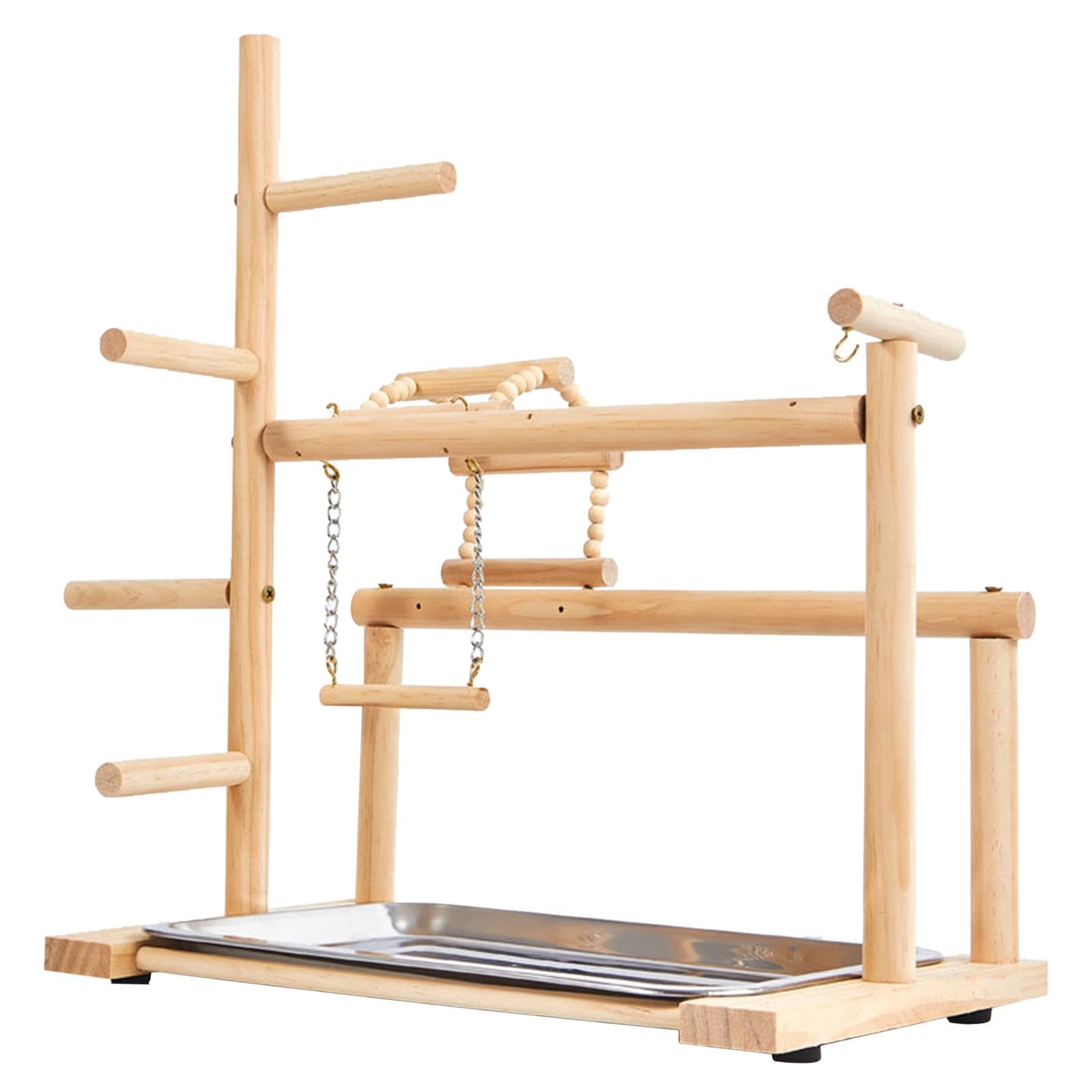 Parco giochi per pappagalli con vassoio giocattoli da masticare per pappagalli accessori gabbia pappagalli