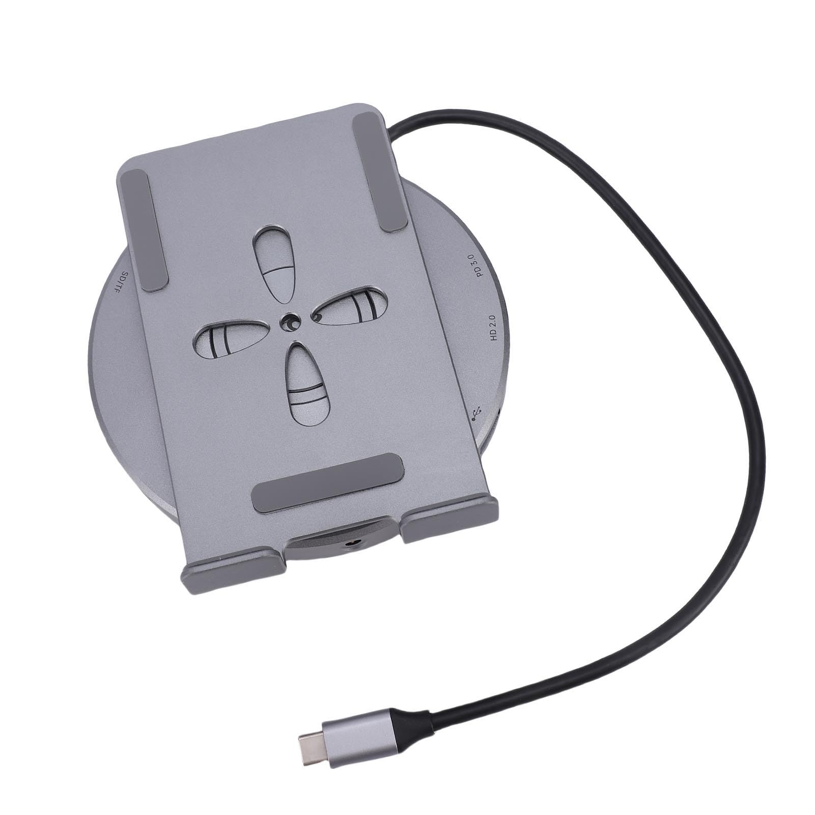 Podstawka Typu C, Składana Stacja Dokująca 10 W 1, Uchwyt na Tablet z 4K, Czytnik SD TF, 3,5 Mm AUX, USB 2.0, 3 USB .0, Typ C .0, 100 W PD do Steam Deck, ROG Ally
