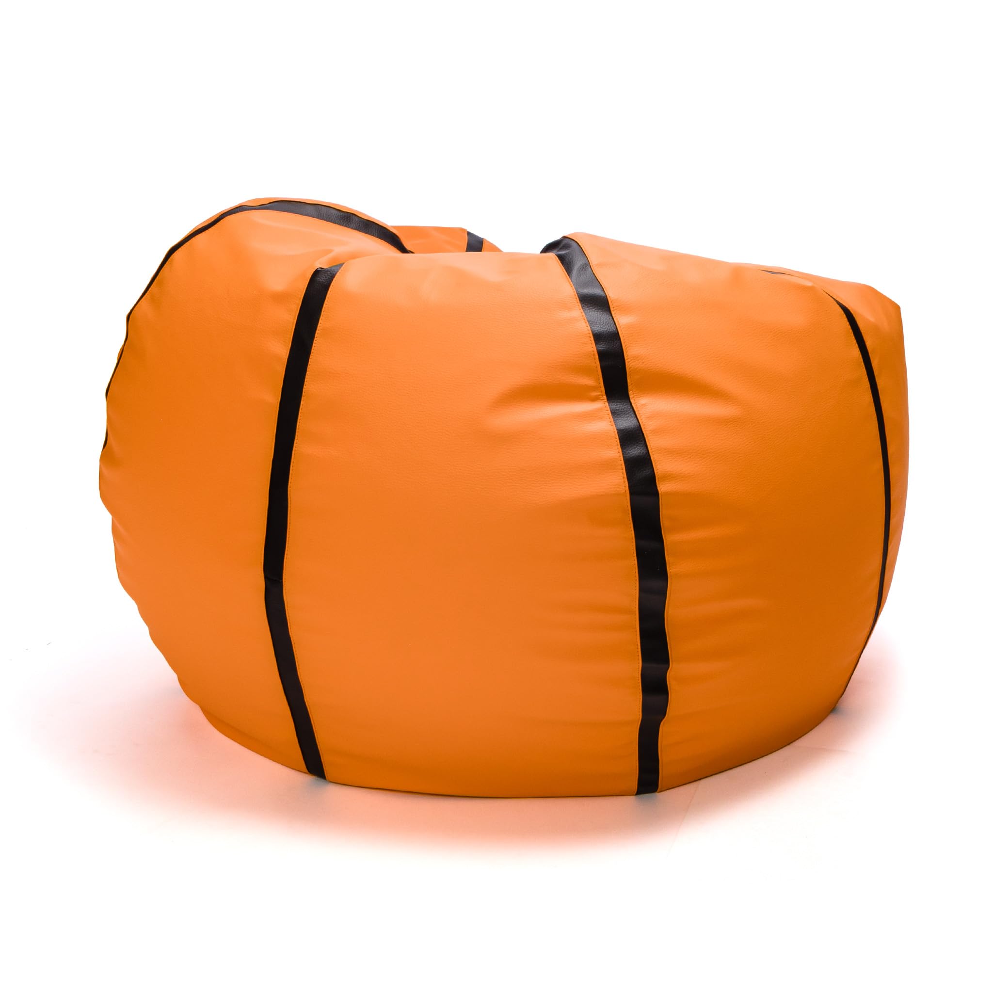 Ecopuf Basketball Pouf XL - da camera in similpelle per il basket - Ideale per gli appassionati di pallacanestro, i bambini - 100x55cm, Arancione: Pallacanestro