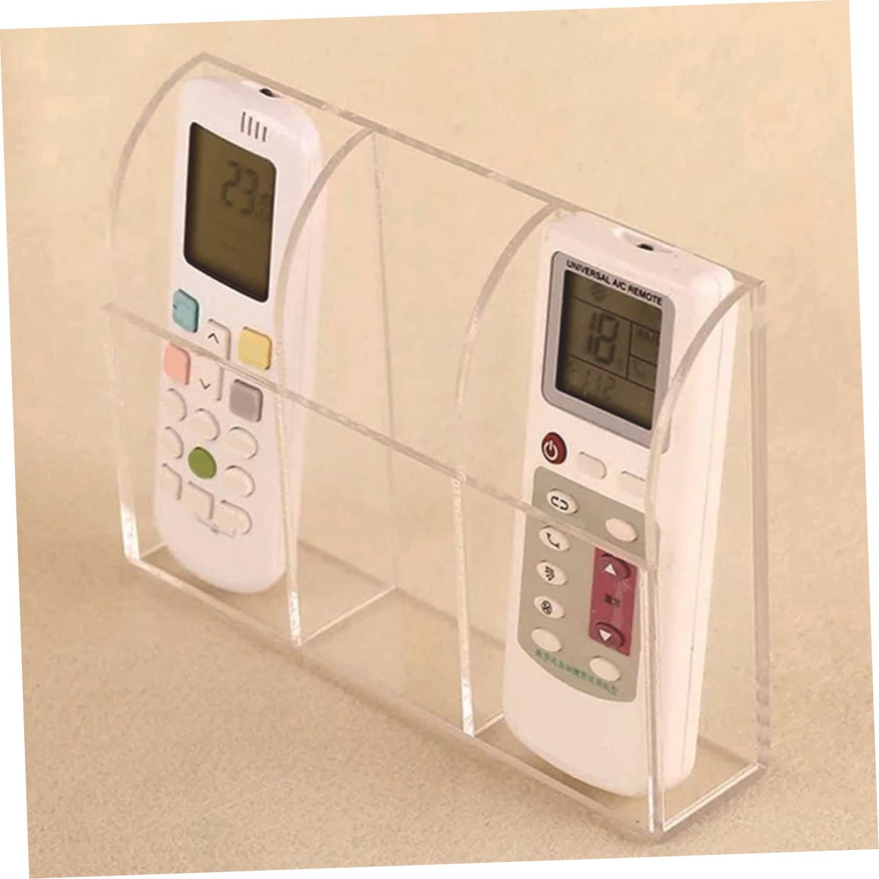 ABOOFAN Soporte De Control Remoto 2 Pcs Estante De Almacenamiento Tv Organizador De Llaves Acrílico Transparente