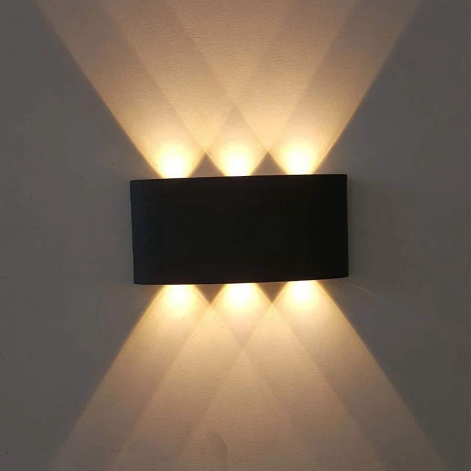 Depisuta Led Outdoor Waterproof Wall Light, Ac85‑265V 6W Wall Light Ip65 Waterproof Grade and Sealed Design, Can Prevent Rain, Good Waterproof Performance, Outdoor Use At Will.