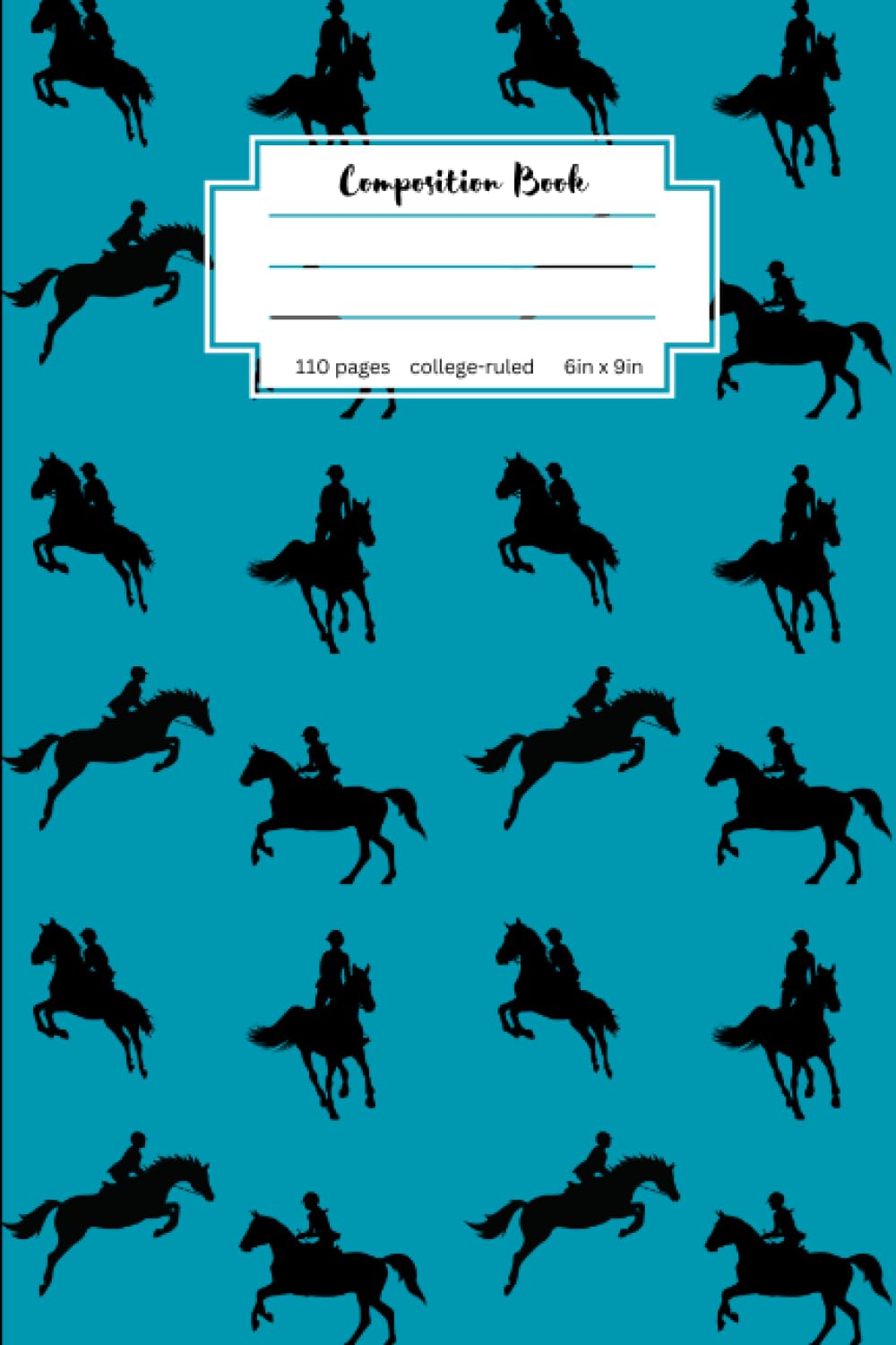 Composition Notebook: Horse Jumping