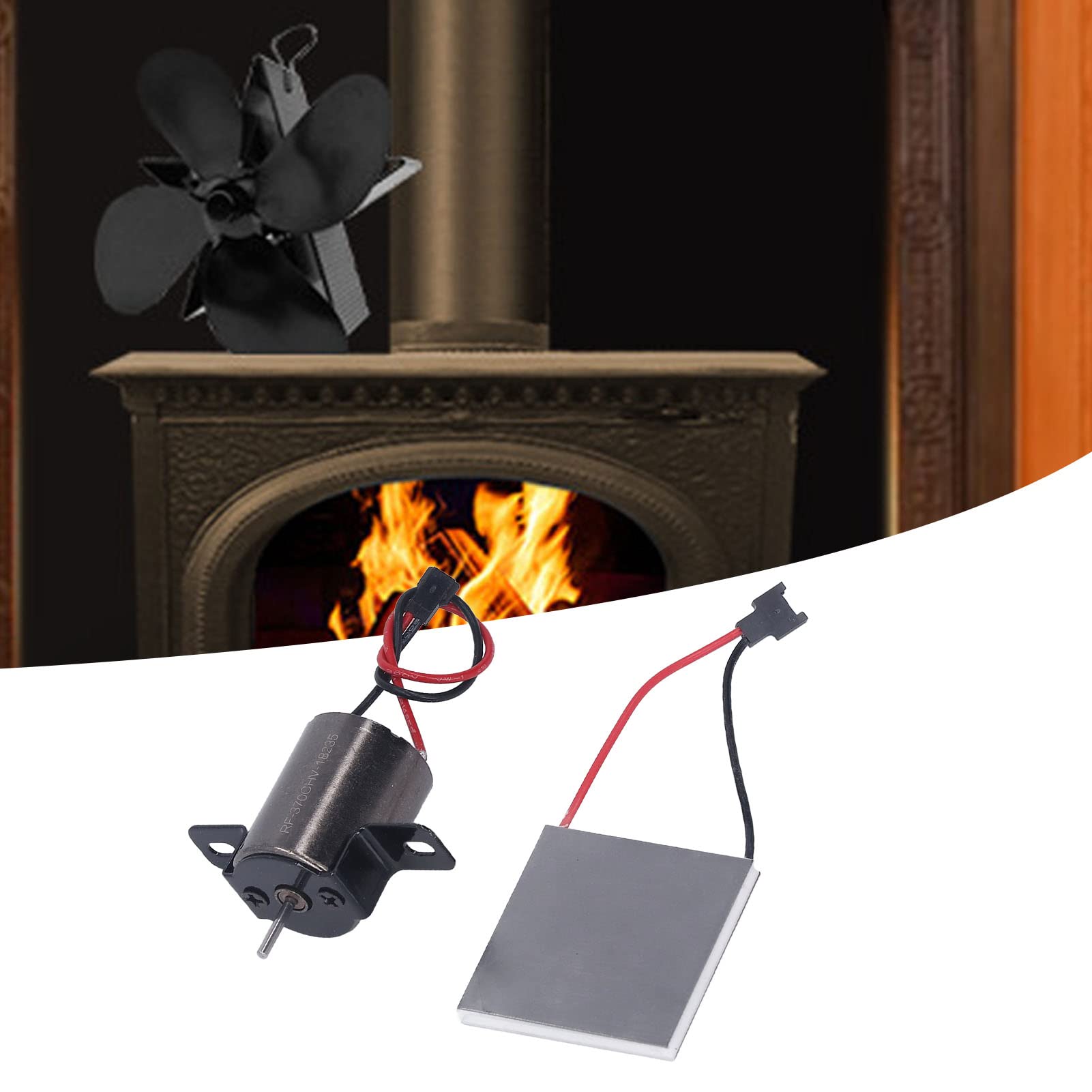 Stove Fan Replacement Motor – 1500RPM Aluminum Fireplace Heater Repair Part For Home Use