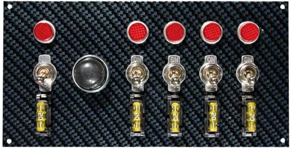 Moroso 74139 Gray/Black Fiber Design Switch Panel