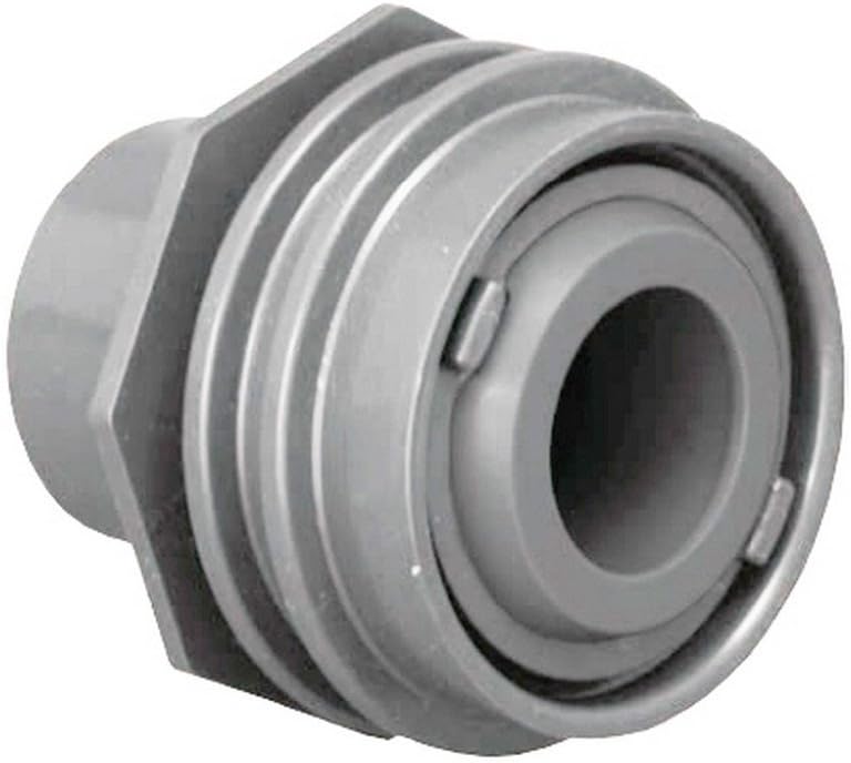 AquaStar 303 1 Flush Mount Return Fitting with Water Stop - Light Gray