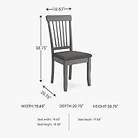 Vista 3 de Signature Design by Ashley Shullden Casual Dining Room Side Chair with Spindle Back, 2 Count, Gray