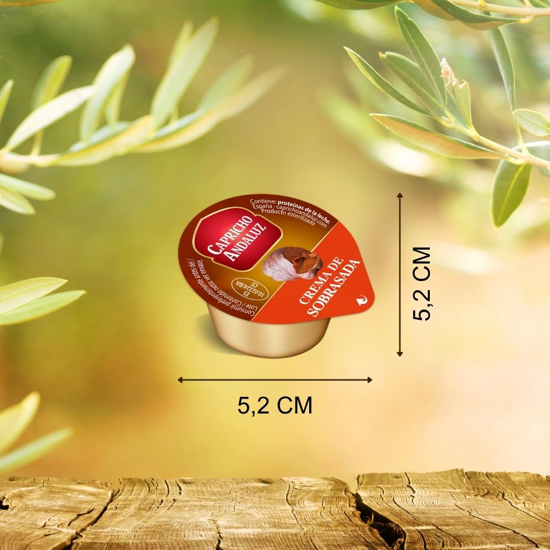 Capricho Andaluz - Tarrina Sobrasada, Caja de 40 unidades x 25g