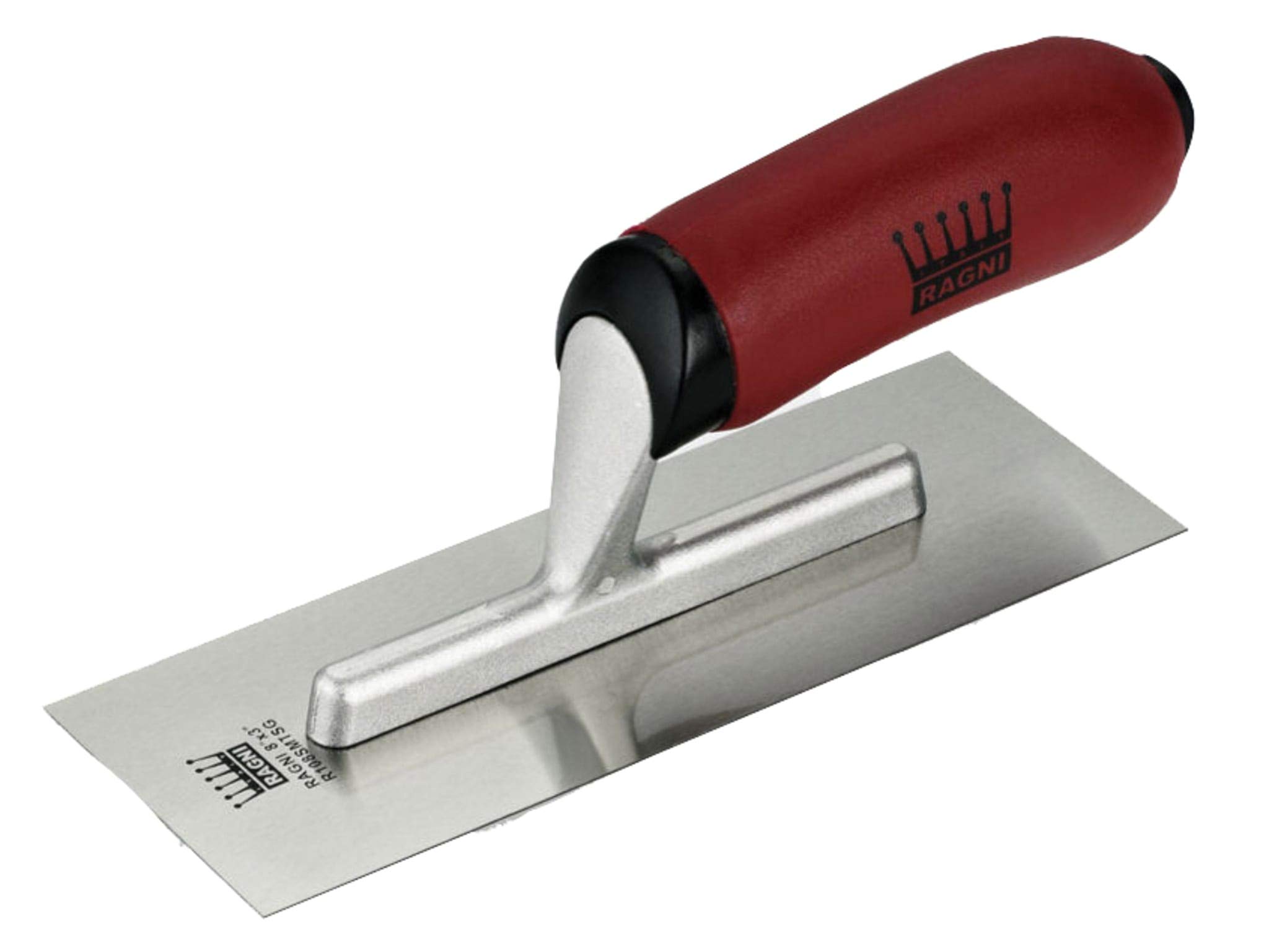 Ragni RAG108SMTSG 8 x 3-Inch Small 108SMTSG Soft Grip Handle Trowel - Silver