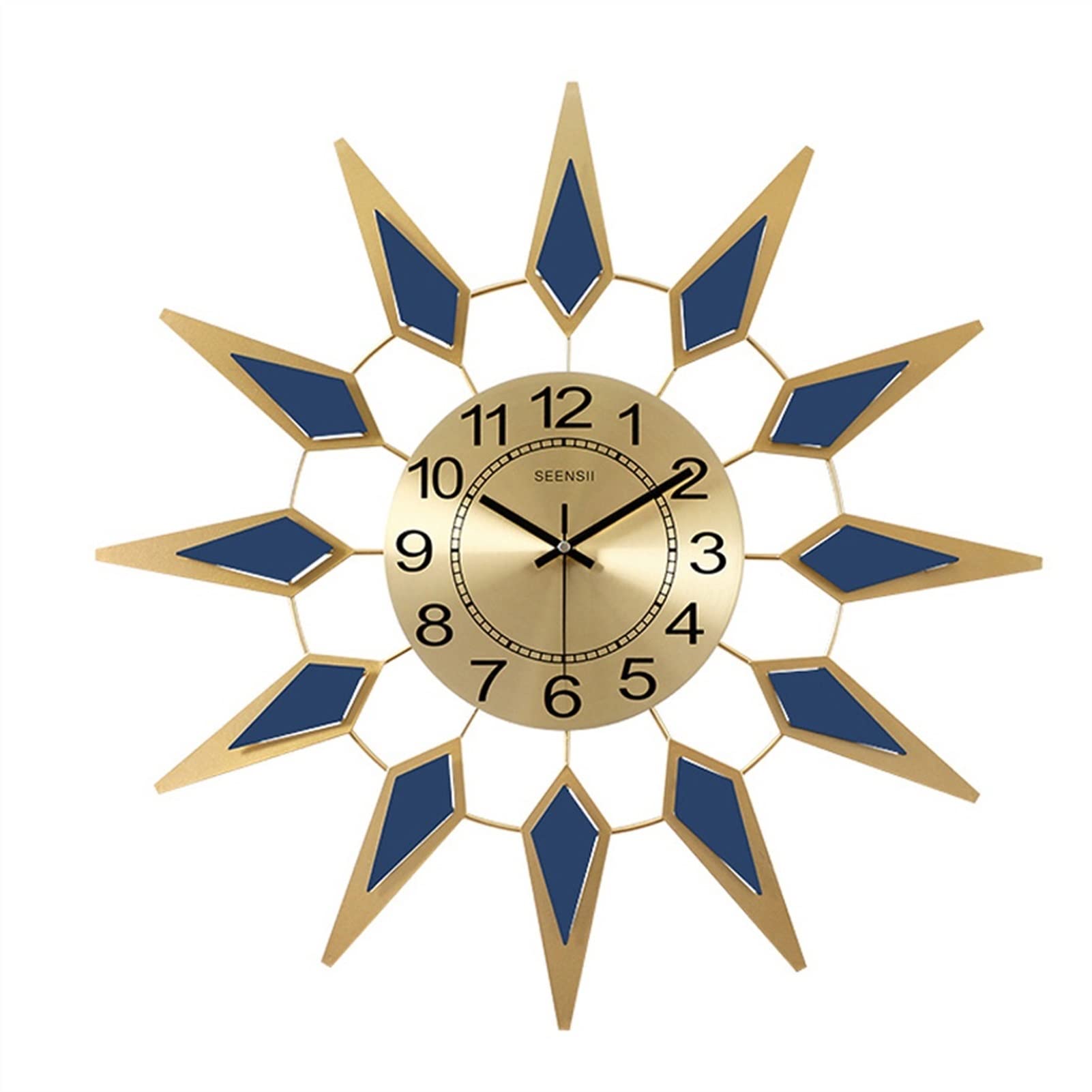 Horloges murales de créateur peintes à la main montre flottante salon de luxe