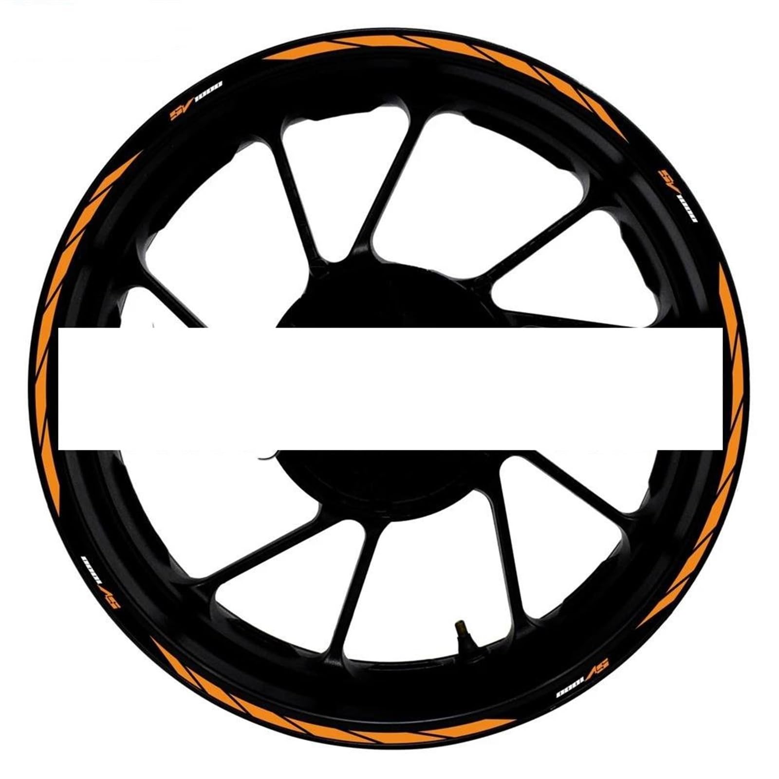Motorcycle Accessories Reflective Rim Edge Stripes Wheel Stickers for Suzuki SV1000 SV 1000(Style 23)