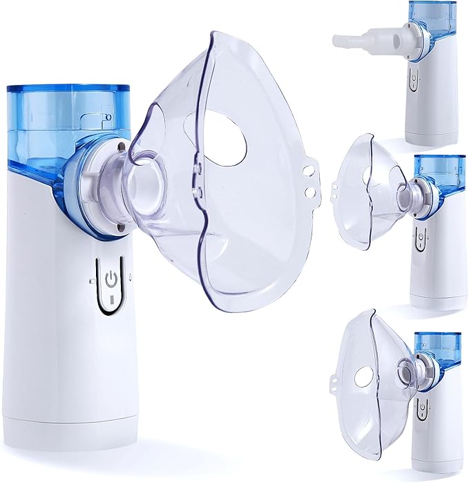 Portable Nebulizer Steam Inhaler, Handheld Mesh Nebulizers Cool Mist Steam Inhaler