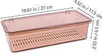 Vista 2 de Cabilock Soporte para utensilios para encimera con tapa, cesta escurridor de cubiertos, palillos de plástico, caja de almacenamiento de drenaje