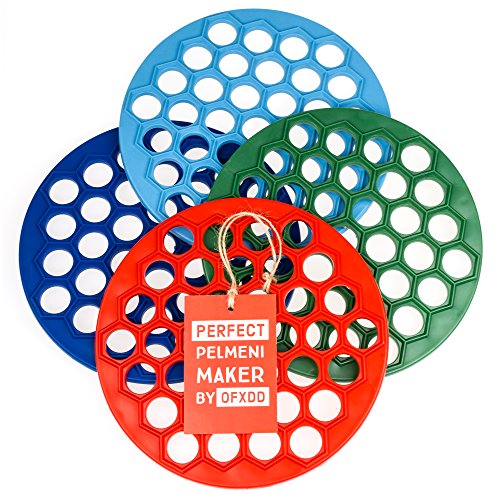 Russian Ravioli Pelmeni Plastic Mold - Pack Of 2 - Dumpling Maker For Kitchen - Dumplings Pelimeni Hole Form #TOP5