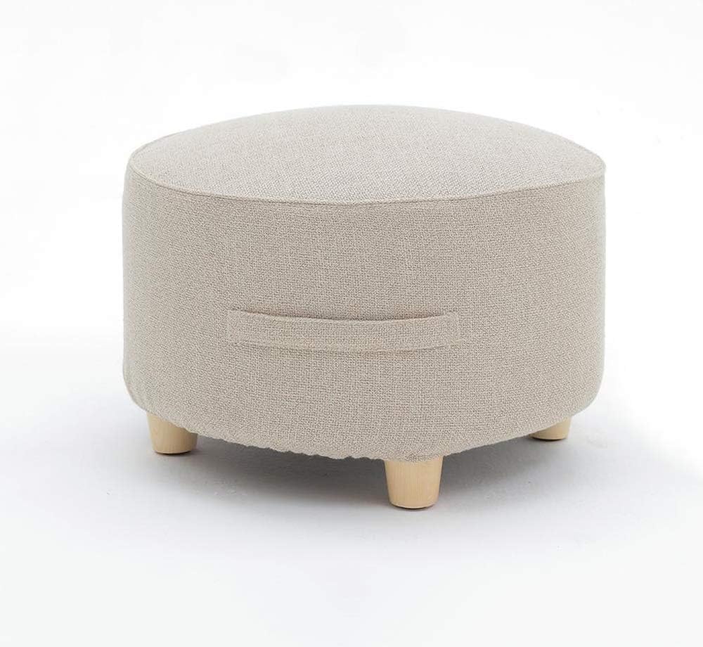Round Sofa Stool, Household Living Room Cushion Stool Sofa Stool, Footstool for Shoes (Color : B)