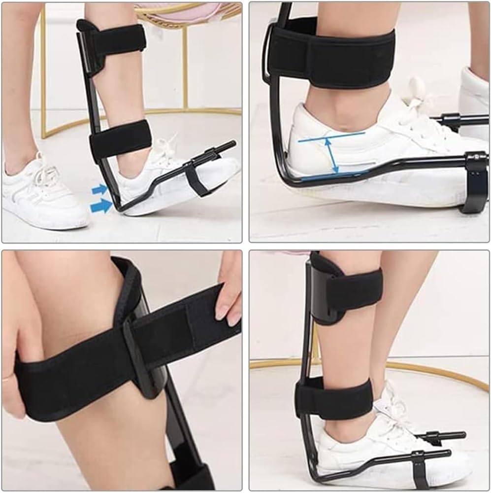 Soporte for pie caído, Alivia el Arrastre del pie, ortesis de Tobillo y pie, Altura Ajustable for pie caído, Fascitis Plantar, tendinitis de Aquiles, recuperación de Lesiones (Size : Middle)