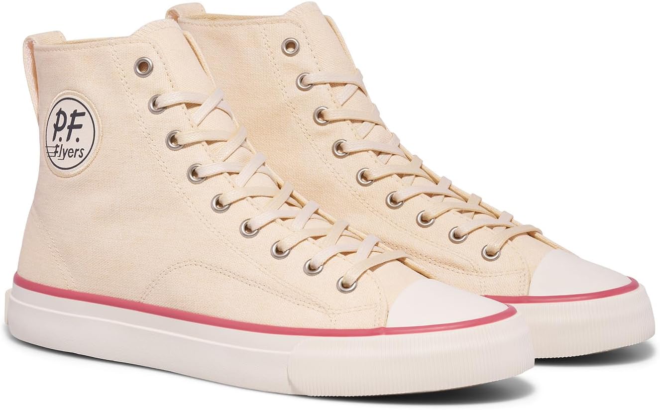 PF Flyers High Top Sneakers for Men and Women, Original Canvas Hi-Top Athletic Shoe, Unisex