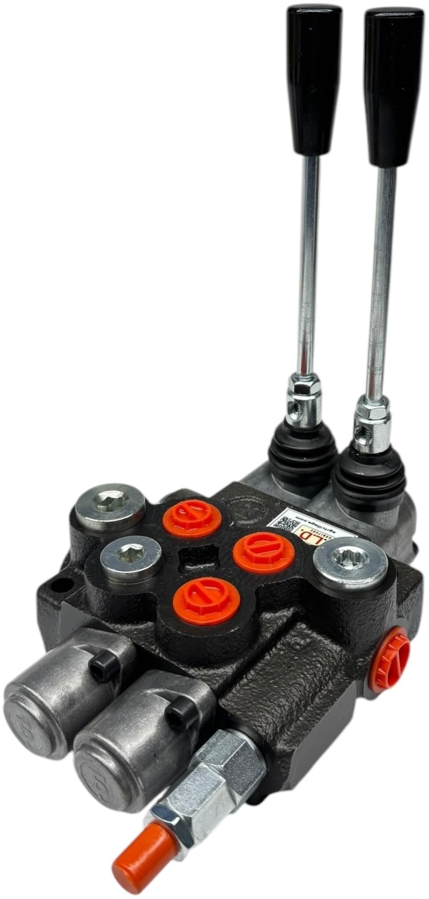 Distribuidor oleodinámico para tractor 2 palancas -1 doble efecto + 1 simple efecto 3/8" 45 litros 300 bar