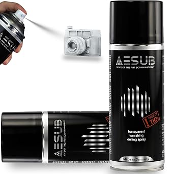 3D Scanning Spray for 3D Scanner - Ideal for Transparent Reflective Textured Surfaces, No Cleaning Needed, Improves Scan Accuracy Efficiency, 400ml13.53 fl oz, Transparent