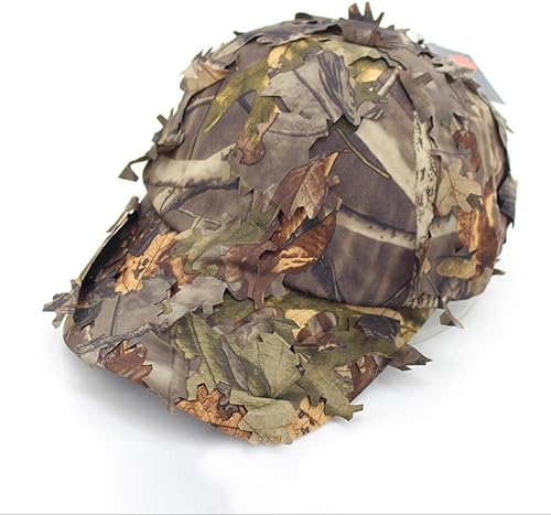 Miniatura 2 de Wildoor Boonie - Sombreros para hombre diseño de hojas 3D diseño de camuflaje para caza pesca sombrilla