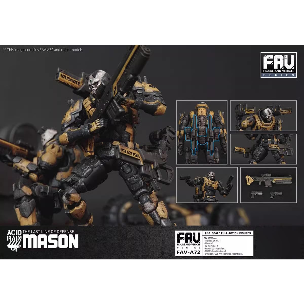 Amazon.co.jp: HiPlay TOY ALLIANCE 1/18 ACID RAIN FAV-A72 メイスン 