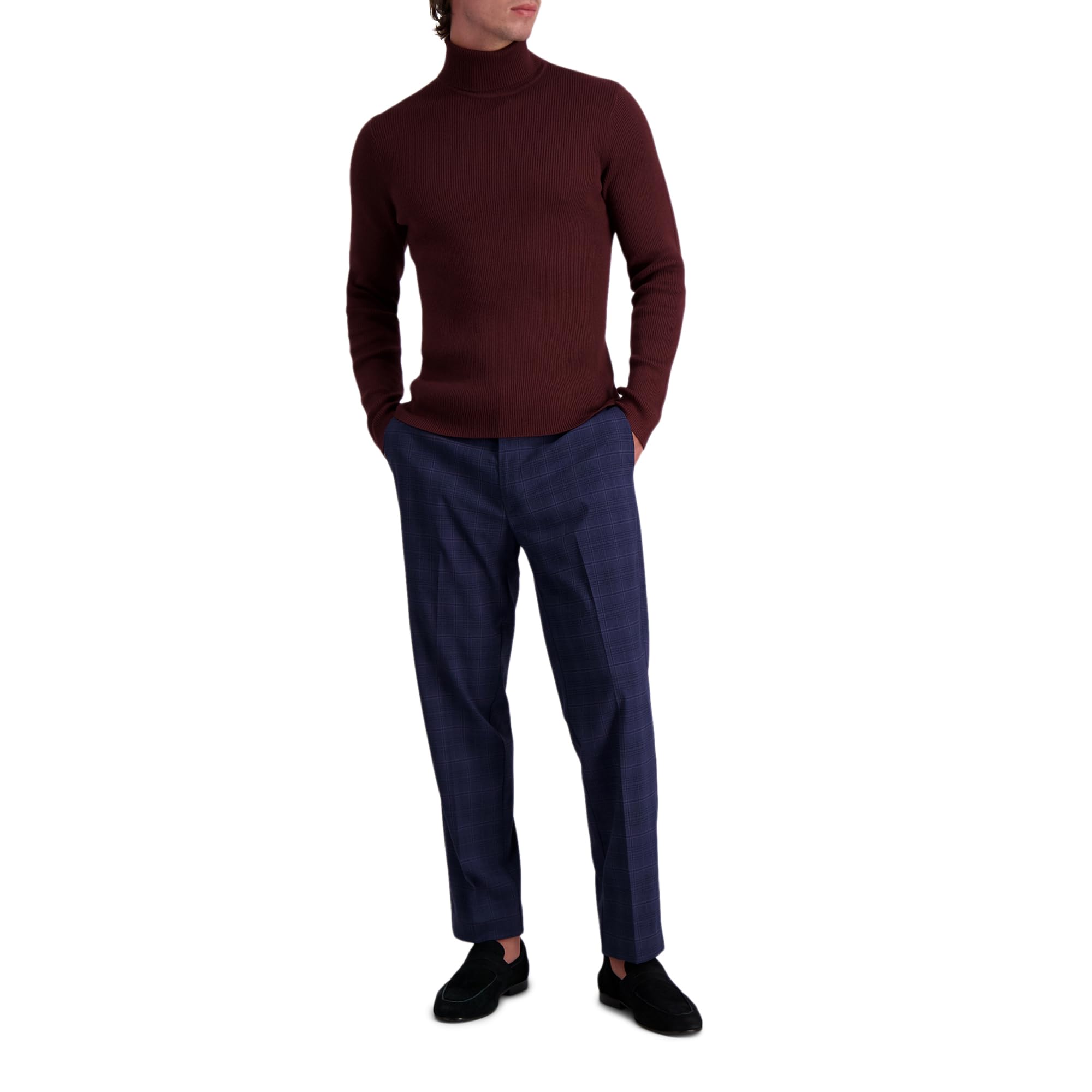 Haggar Mens Long Sleeve Turtleneck Sweater Suéter pulóver para Hombre