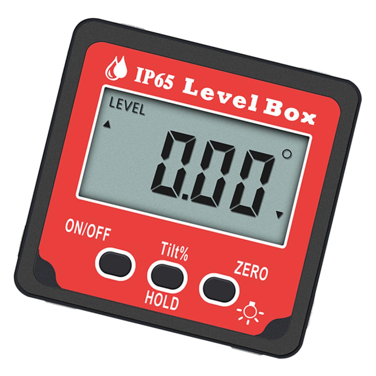 Goniometro Elettronico Digitale 4x90° con Display Retroilluminato | Grado di Precisione 0, 05°, Accuratezza ±0, 2°, Magnete Integrato e Lega di Alluminio