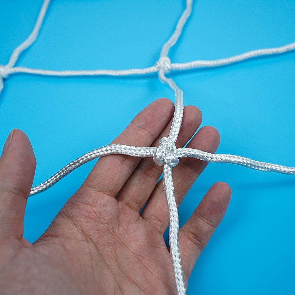 Aoneky - Red de portería de fútbol de 4 mm, 10 lbs por red – 24 x 8 pies – Repuesto de red de tamaño completo – no incluye postes