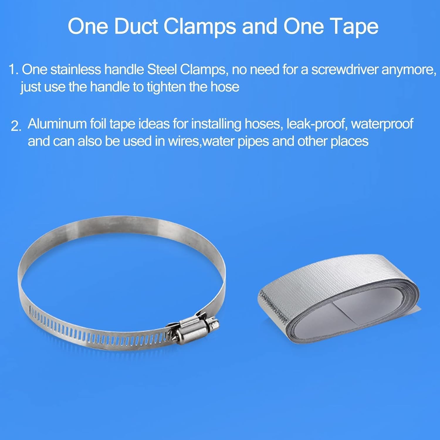 Semi Rigid Dryer Duct for Tight Space/Clothes Dryer/Kitchen/Bathroom/Greenhouse, Flexible Dryer Vent Hose Aluminum, HVAC Duct Tube for Heating and Cooling(100mm (3.93 Inch),L 5m(16.4 ft))