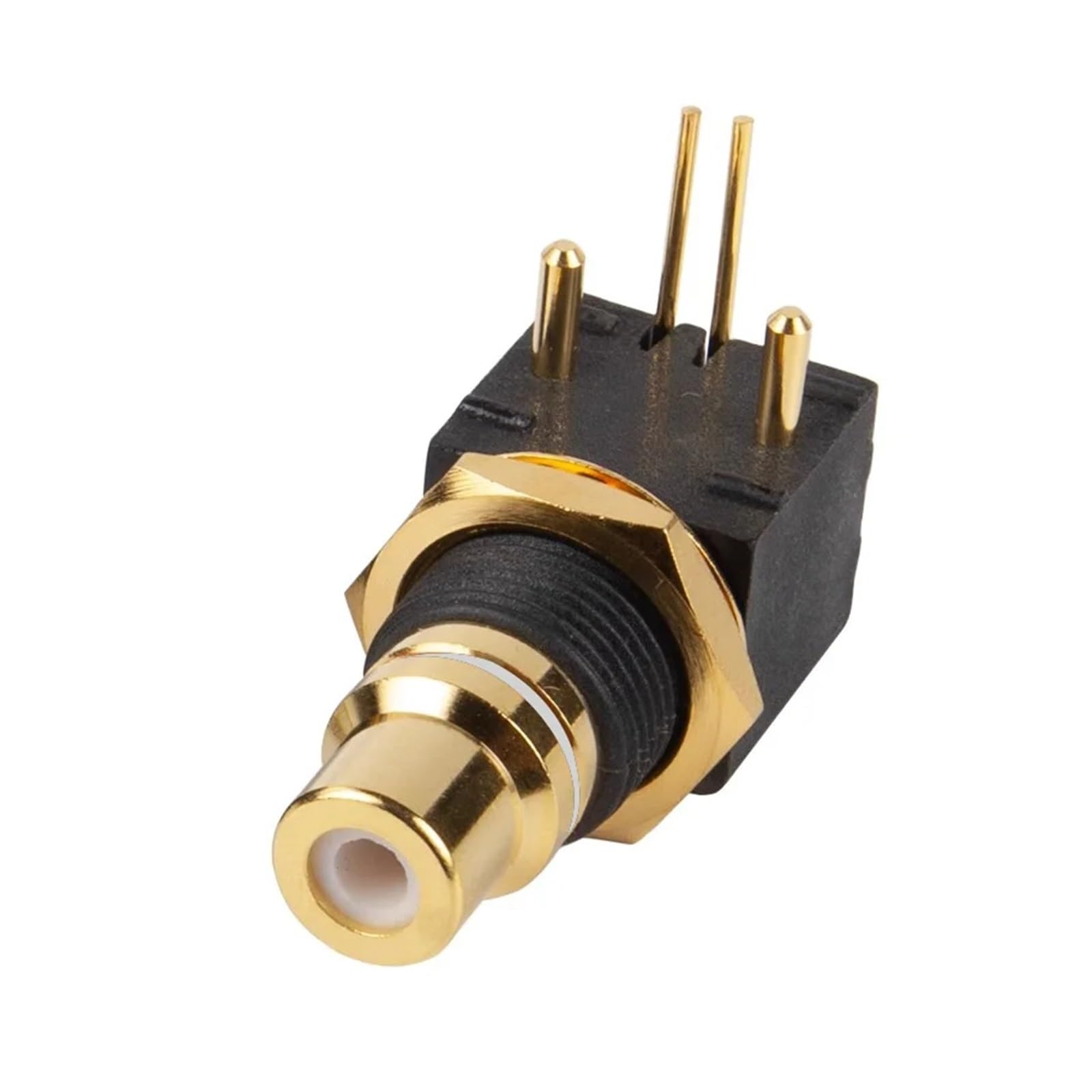 Connecteur RCA en laiton, décodeur DAC, prise femelle, montage sur panneau PCB, adaptateur de fer à souder, 4 pièces(10 Red 10 White)