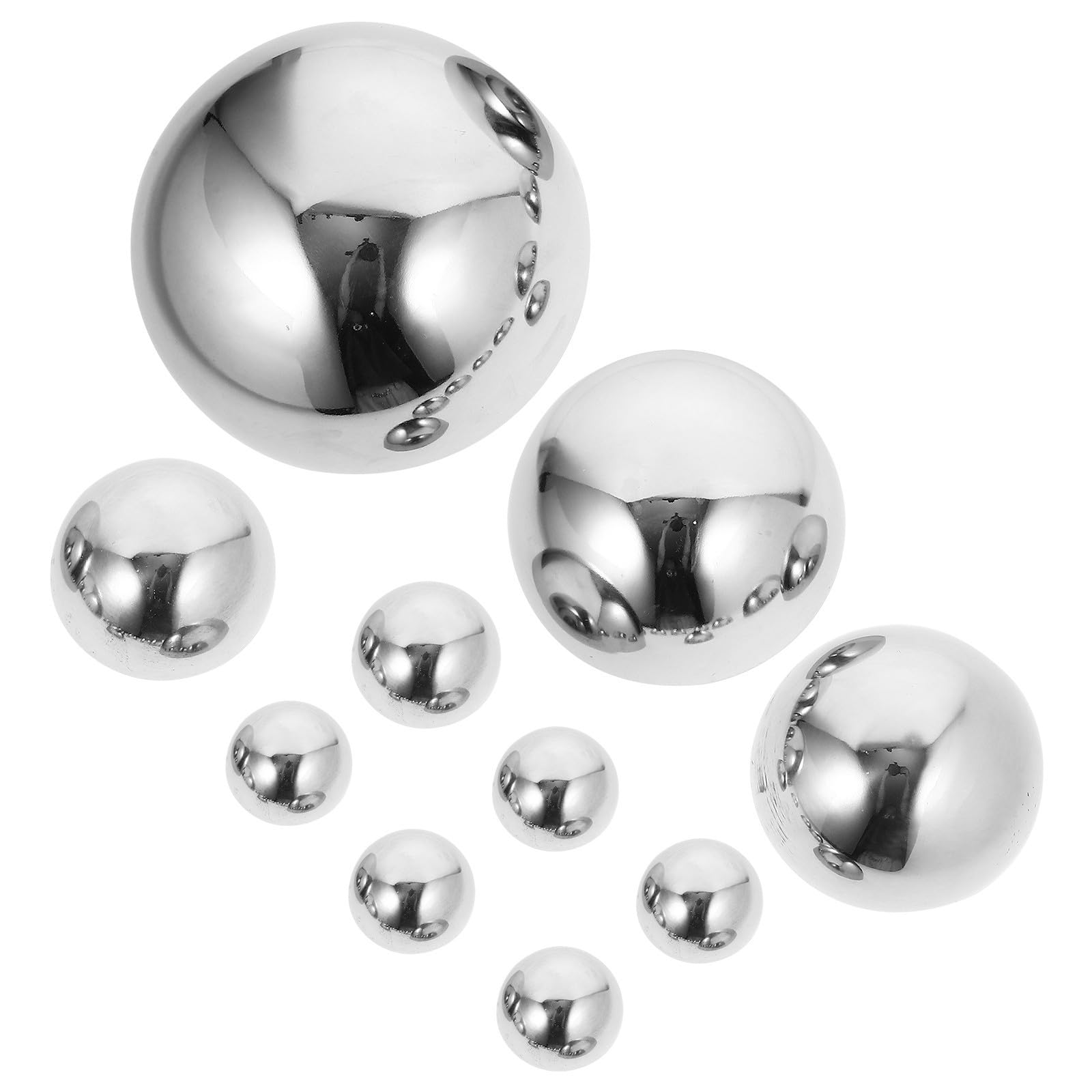 Boule miroir réfléchissante Mikikit en acier inoxydable pour illuminer un coin d'ombre