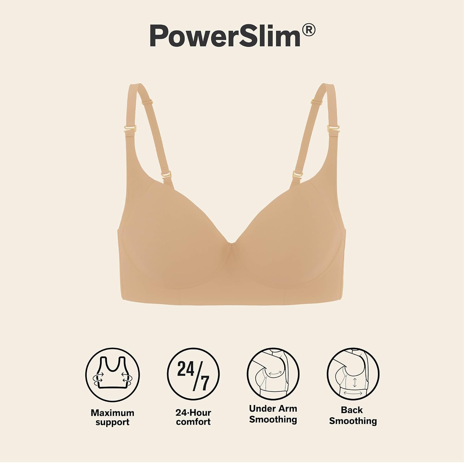 Leonisa High Profile – Back Smoothing Bras for Women, Full Coverage Underwire Bra, Adjustable Hook & Eye Closure - Image 4
