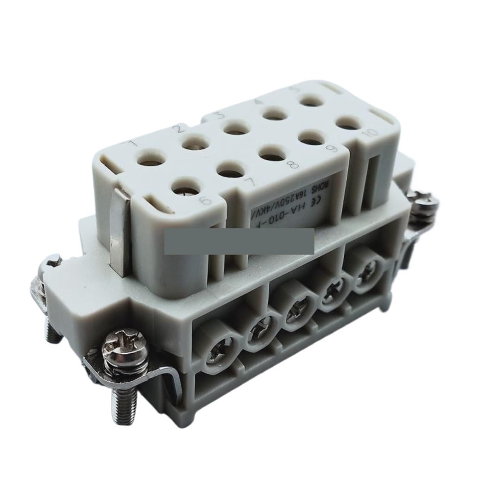 Conector de servicio pesado de 10 polos pequeño HA-010-F para paneles