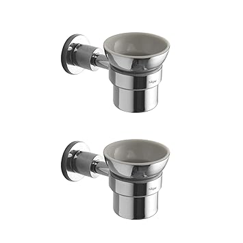 Hagar VENTO Accessories VT-01-pk2 Tumbler Holder for Bathroom and Bathroom Fixtures (Pack of 2)