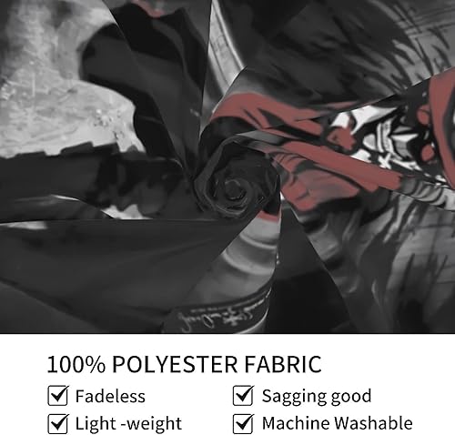 Miniatura 4 de Flokoo Hellsing Tapiz decorativo de pared para sala de estar, dormitorio, cocina, dormitorio, hogar, 60 x 51 pulgadas