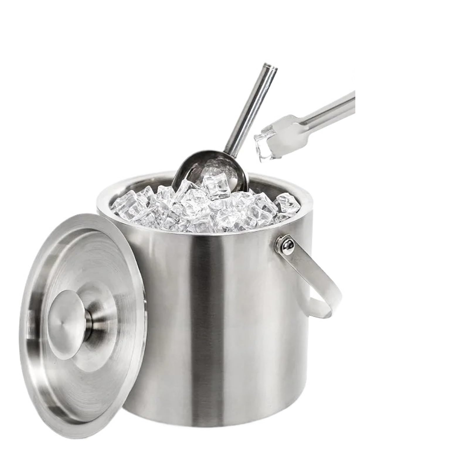 Seau à Glace isolé en Acier Inoxydable de 2/3/4 L
