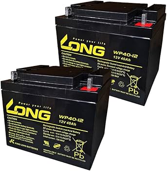 Amazon | 初期充電済【2個セット】セニアカー 用 バッテリー WP40-12