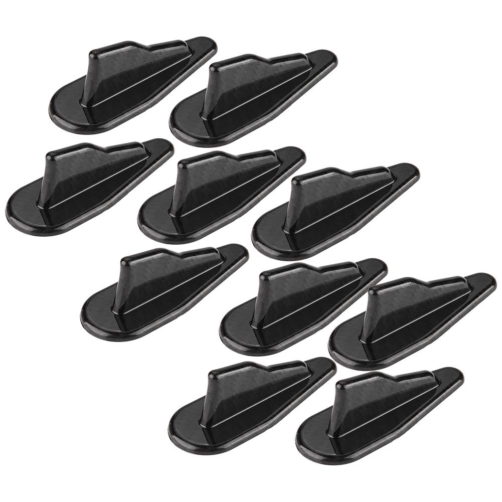 Buy Qiilu Roof Shark Fin Spoiler Wing Kit 10Pcs Universal Carbon Fiber