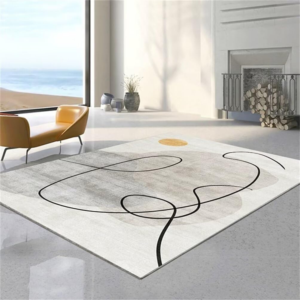 Tapis enfant chambre fille gris 60x110 cm lavable et moderne rayé