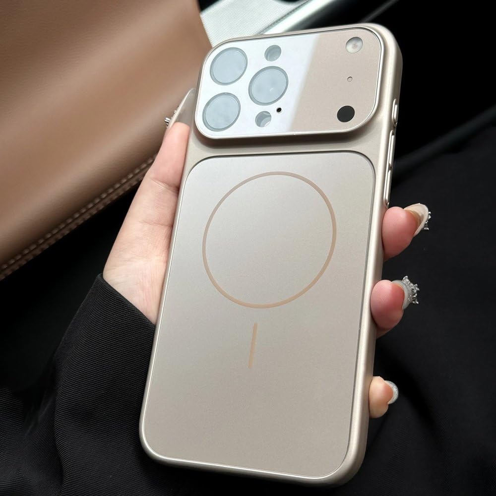 Coque rigide magnétique iPhone 13 Pro Max étui verre mat charge sans fil - 6