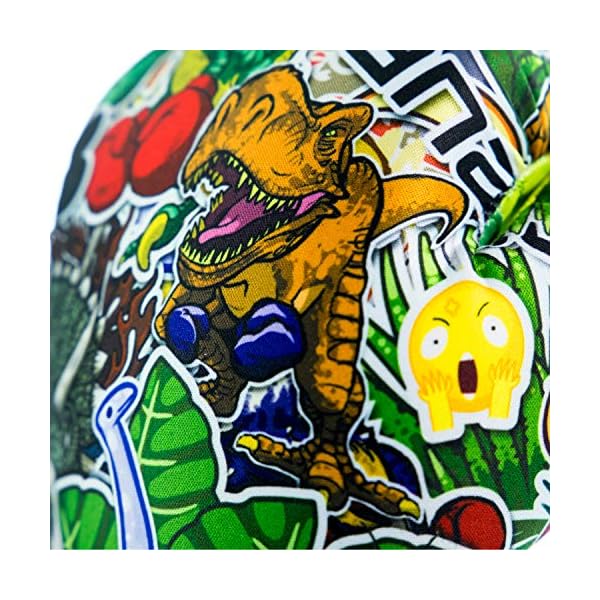 Sanabul-Sticker-Bomb-Kids-Boxing-Kickboxing-Training-Gloves Sanabul Sticker Bomb Kids Boxing Gloves | Youth Boxing Gloves with Fun Design, Optimal Support, and Easy-Clean Features (8 OZ, Dino Jungle)