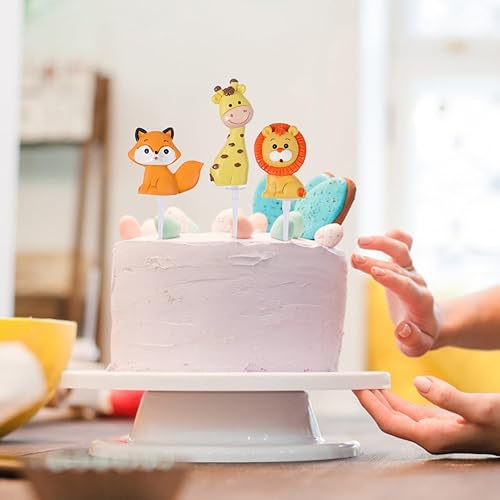 Miniatura 8 de 5 adornos para tartas de animales de la selva, decoración de pasteles de animales de la selva para fiestas de cumpleaños