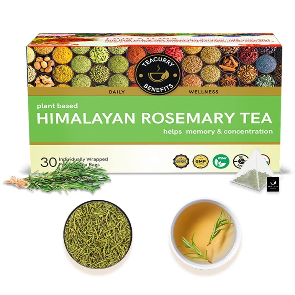See full amazon price history chart for TEACURRY Himalayan Rosemary Tea (1 Month Pack | 30 Tea Bags) - Helps with Blood Sugar, Brain & Eye Health TEACURRY Himalayan Rosemary Tea (1 Month Pack | 30 Tea Bags) - Helps with Blood Sugar, Brain & Eye Health (B0BGLBDBBB) Amazon Price History, Amazon Price Tracker