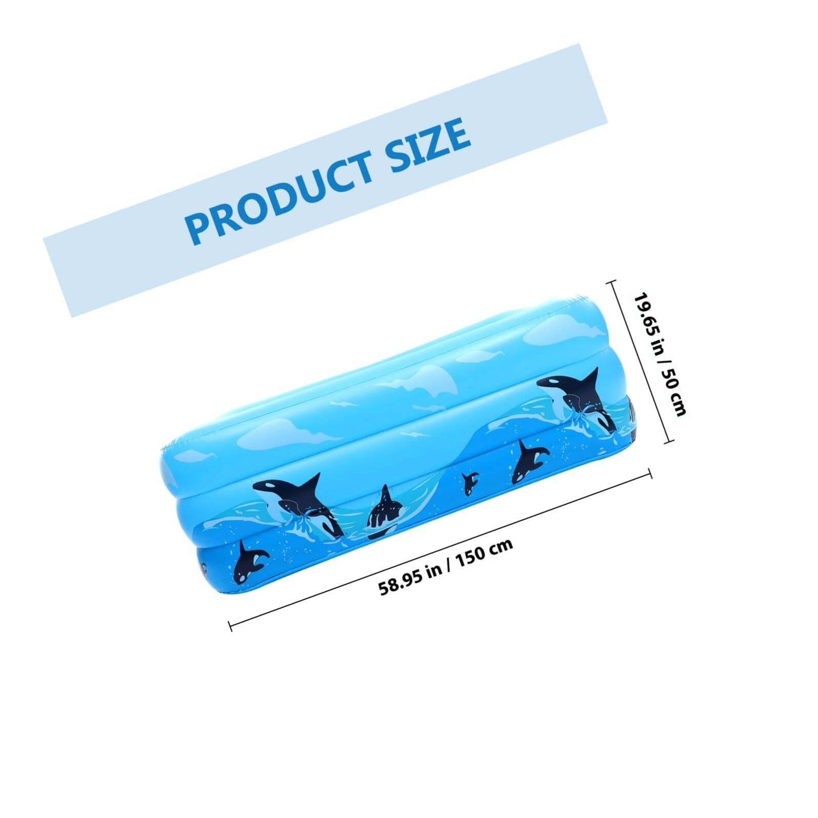 Piscina Hinchable Infantil de PVC Azul para Niños, Celebracion Verano