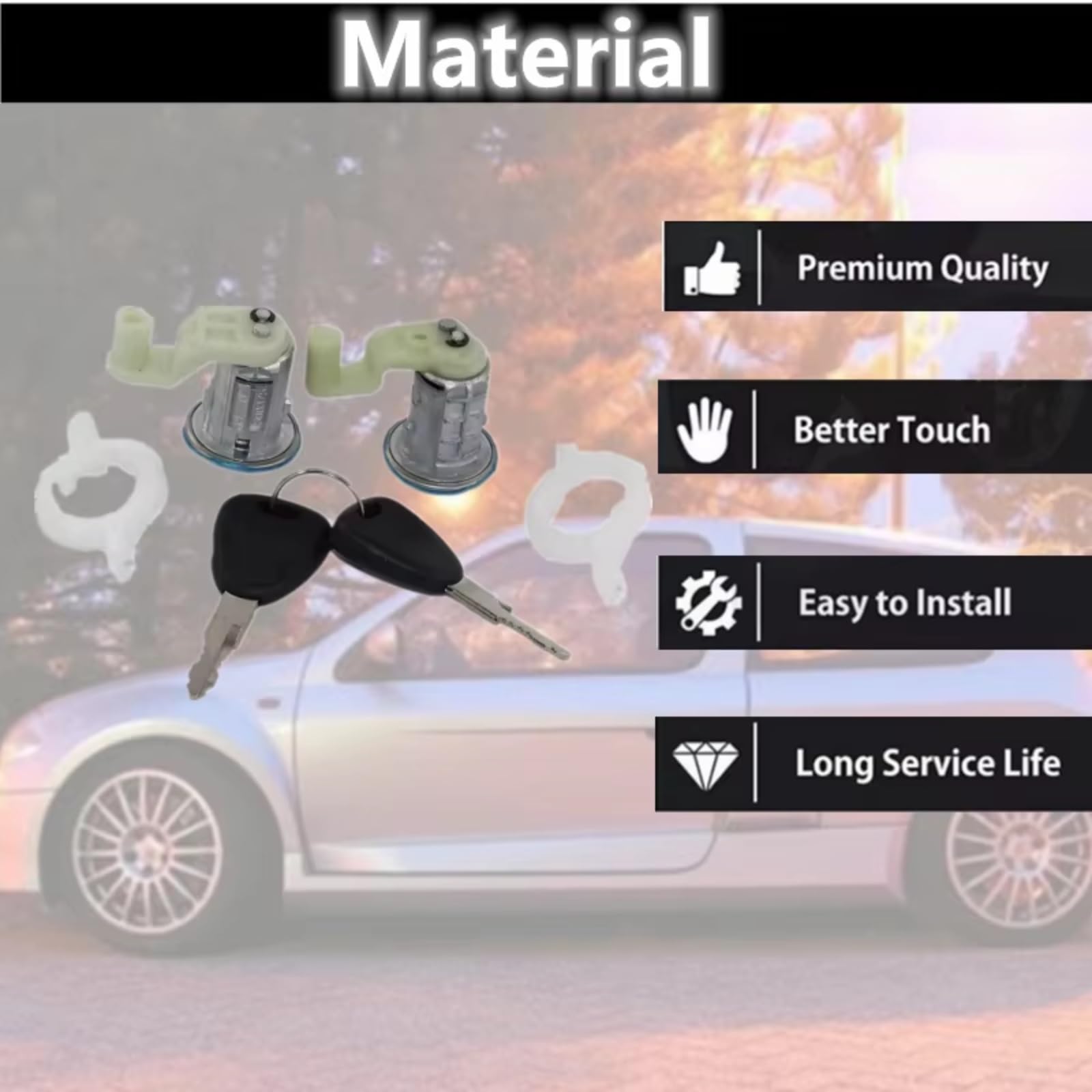 Bloccheto Accensione Compatibile Con Clio Per Scenic Per Master Cilindro Della Serratura Porta Coppia 7701472806 Due Chiavi Uguali Per Auto Accessori Per Ricambi